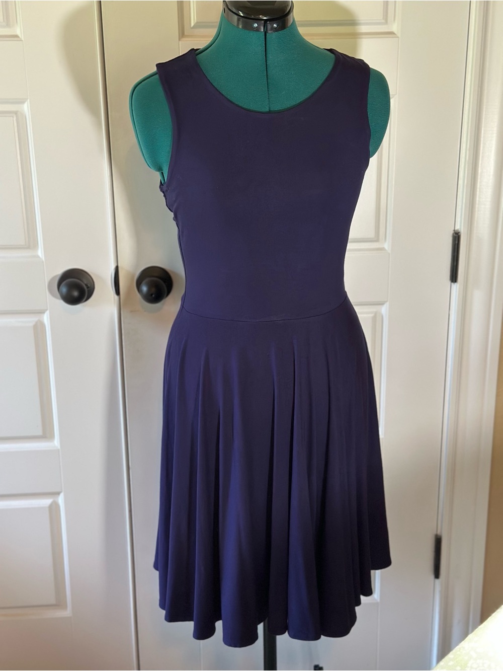 Cynthia Rowley 
Sleeveless Navy Fit & Flare Dress